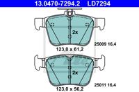 Remmenset, remschijf ATE, Remschijftype: Geventileerd: , Inbouwplaats: Achteras, u.a. für Seat, VW, Audi, Skoda, Cupra - thumbnail