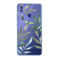 Tropical watercolor leaves: Honor Note 10 Transparant Hoesje