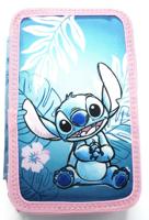 Jim Jam Disney stich gevulde etui met 3 vakken