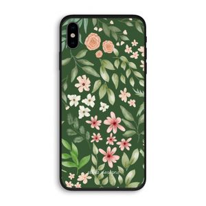Botanical green sweet flower heaven: iPhone X Biologisch afbreekbaar hoesje