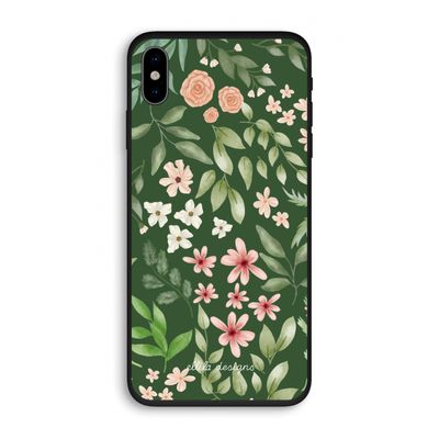Botanical green sweet flower heaven: iPhone X Biologisch afbreekbaar hoesje