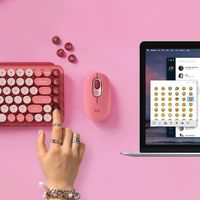 Logitech POP Keys Wireless Mechanical Keyboard With Emoji Keys toetsenbord Universeel Bluetooth QWERTY Engels Roze - thumbnail