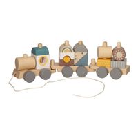 Houten Stapelen Trek Trein