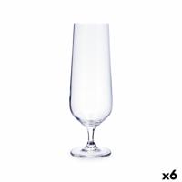 Fluitglas Bohemia Crystal Premiere Pils Transparant Glas 380 ml Bier (6 Stuks)