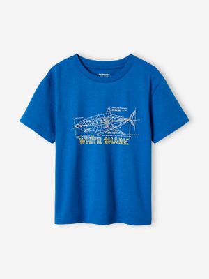 Jongensshirt met 3D-effect felblauw