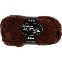 Creativ Company Fantasia acrylgaren, l: 80 m, bruin, 50 gr/ 1 bol