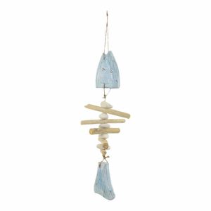 Raam- of Wanddecoratie Vis van Drijfhout Bluewash (Model 2)