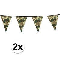 2x Camouflage vlaggenlijnen 6 meter - thumbnail
