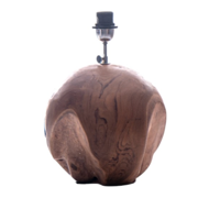 Teak Houten Lampvoet Bol - Ø25