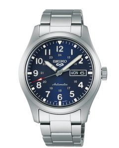 Seiko 5 Sports SRPG29K1 Herenhorloge Automaat, blauwe wijzerplaat 39,4 mm