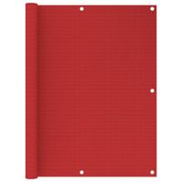 VidaXL Balkonscherm 120x500 cm hdpe rood