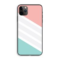 Strepen pastel: iPhone 11 Pro Max Biologisch afbreekbaar hoesje