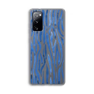 Blauwe nerven: Samsung Galaxy S20 FE / S20 FE 5G Transparant Hoesje