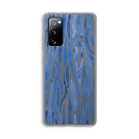 Blauwe nerven: Samsung Galaxy S20 FE / S20 FE 5G Transparant Hoesje