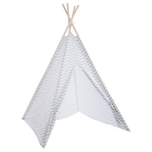 Atmosphera Tipi speeltent voor kinderen - 120 x 120 x 160 cm - grijs - wigwam   -