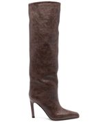 Paris Texas bottes en cuir à effet dégradé - Marron