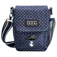 DOOG Schoudertas Polka Dot, blauw-wit - thumbnail