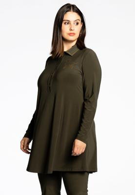 Yoek Tuniek wide bottom Flip | Groen | Maat 46/48