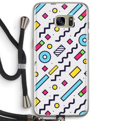 8-bit N°8: Samsung Galaxy S7 Edge Transparant Hoesje met koord
