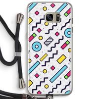 8-bit N°8: Samsung Galaxy S7 Edge Transparant Hoesje met koord
