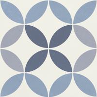Vloer en Wandtegel Mykonos Hydrolic Cirkel Blauw 20x20 cm Mykonos