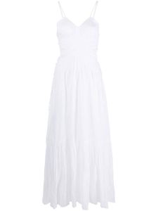 MARANT ÉTOILE robe longue à fronces - Blanc