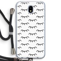 Wimpers: Samsung Galaxy J5 (2017) Transparant Hoesje met koord