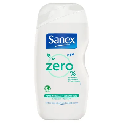 Sanex Douchegel Zero % Normale Huid - 500 ml Sanex Douchegel Zero % Normale Huid - 500 ml