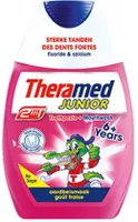 Theramed Junior Aardbei 2-in-1 Tandpasta & Mondwater 6+ - 75 ml - thumbnail
