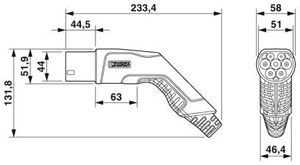 EV-T2G3PC- #1627136  - Charging cable E-Mobility Type 2 4m EV-T2G3PC- 1627136