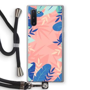 Tropisch: Samsung Galaxy Note 10 Transparant Hoesje met koord