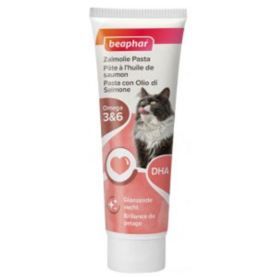Beaphar Zalmolie Pasta voor de kat (100 g) 2 stuks