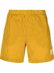 C.P. Company short de bain à patch logo - Jaune