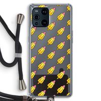 Waterijsjes: Oppo Find X3 Pro Transparant Hoesje met koord
