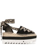 Stella McCartney espadrilles Gaia à plateforme - Noir - thumbnail