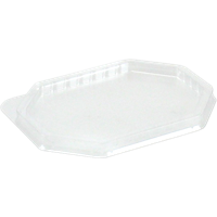 Deksel | Gerecycled PET | 8-hoekig | 125x95x transparant | 1000 stuks