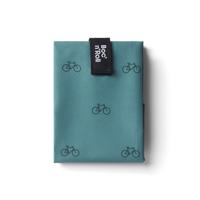 Roll'eat Boc'n'Roll Herbruikbare Lunch Wrap Groen Fietsprint