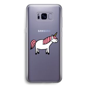 Eenhoorn: Samsung Galaxy S8 Transparant Hoesje