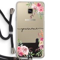 Rozen: Samsung Galaxy A3 (2016) Transparant Hoesje met koord