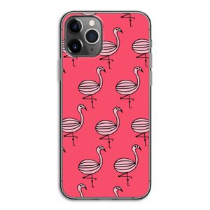 Flamingo: iPhone 11 Pro Transparant Hoesje