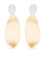 Marco Bicego boucles d'oreilles en or 18ct pavées de diamants - thumbnail