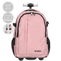 Enrico Benetti Innsbruck backpack trolley cabin luggage - laptop 17 inch-Old Pink