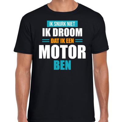 Droom dat ik motor ben - fun tekst pyjama shirt - zwart - voor heren - Grappig slaapshirt Droom dat ik motor ben - fun tekst pyjama shirt - zwart - voor heren - Grappig slaapshirt