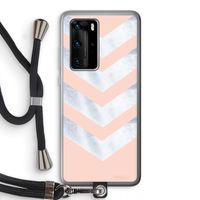 Marmeren pijlen: Huawei P40 Pro Transparant Hoesje met koord