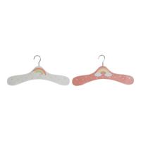 Kledinghanger DKD Home Decor Hout MDF Regenboog (2 pcs) (35 x 1 x 19 cm)