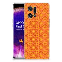 OPPO Find X5 TPU bumper Batik Oranje - thumbnail