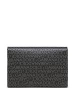 Dolce & Gabbana sac porté épaule en cuir à logo imprimé - Noir