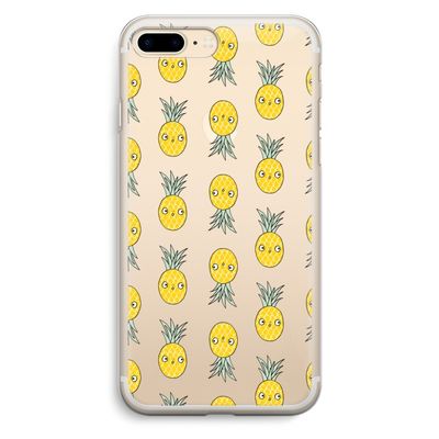Ananas: iPhone 7 Plus Transparant Hoesje