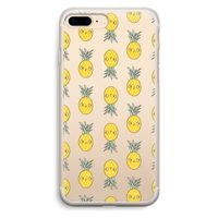 Ananas: iPhone 7 Plus Transparant Hoesje
