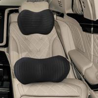 VidaXL Kussenset met kussen verstelbaar 2 pcs zwart 4d mesh